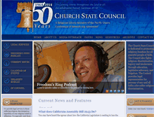 Tablet Screenshot of churchstate.org
